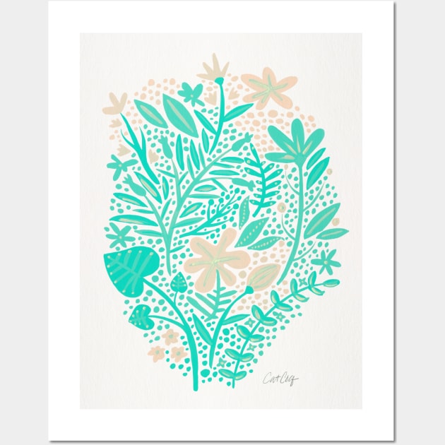 mint garden Wall Art by CatCoq